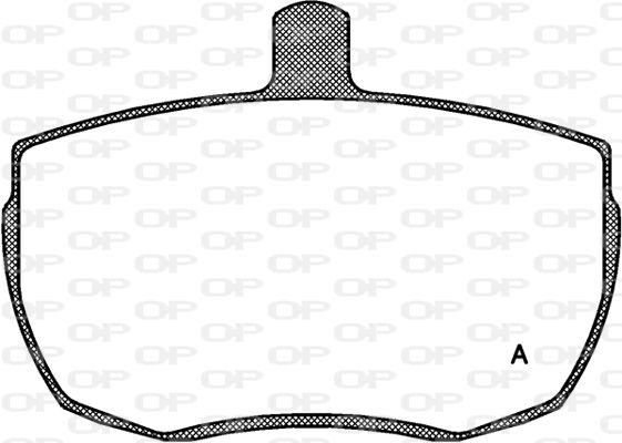 OPEN PARTS Комплект тормозных колодок, дисковый тормоз BPA0056.00
